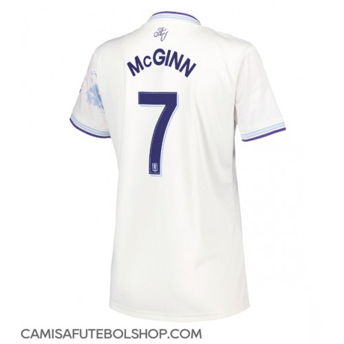 Camisa de time de futebol Aston Villa John McGinn #7 Replicas 3º Equipamento Feminina 2025-26 Manga Curta